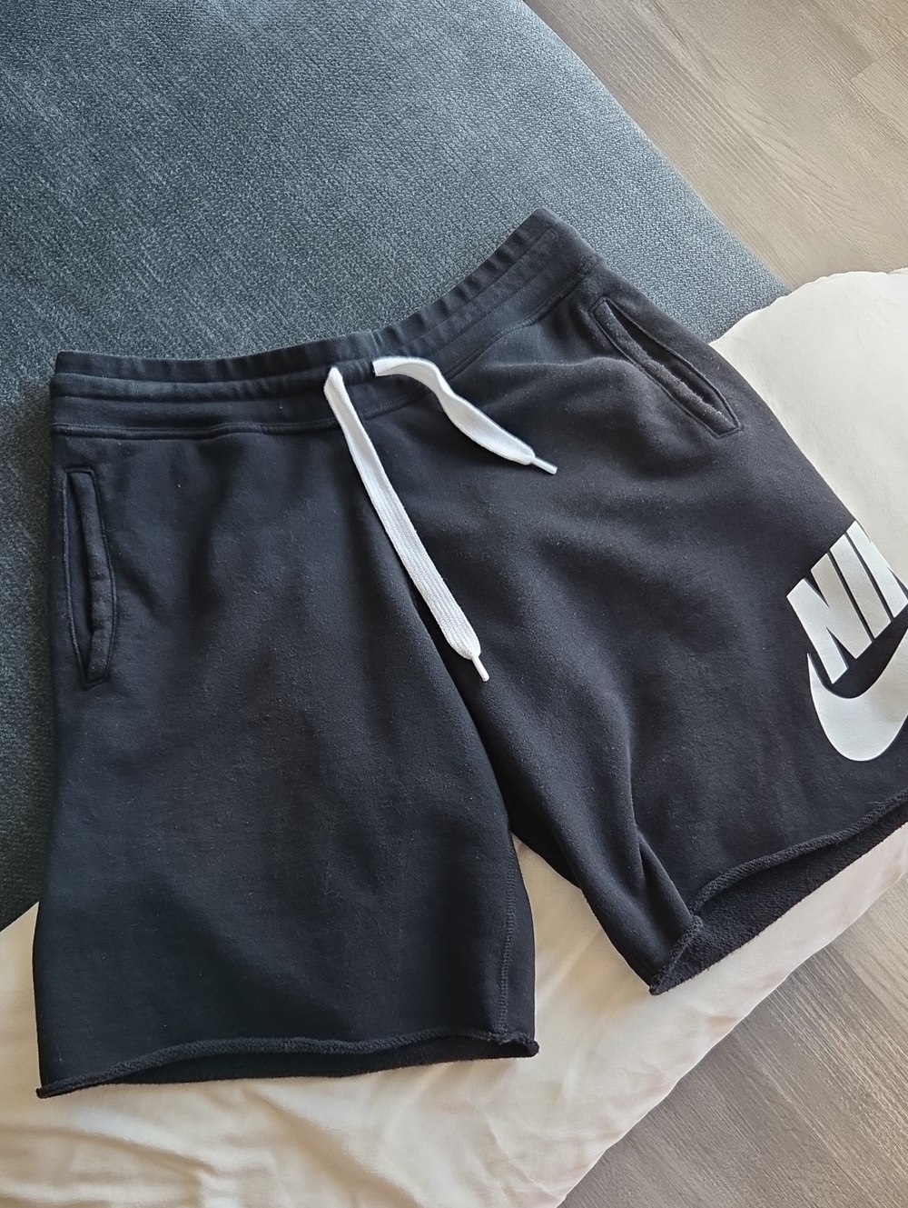 Nike Men’s Black Logo Drawstring Shorts